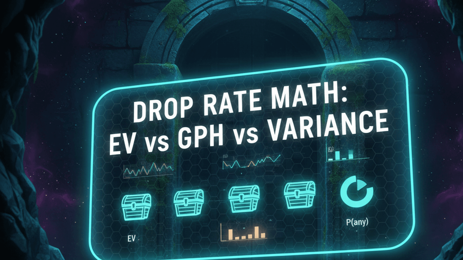 OSRS Barrows drop rate math dashboard: EV vs GPH vs Variance
