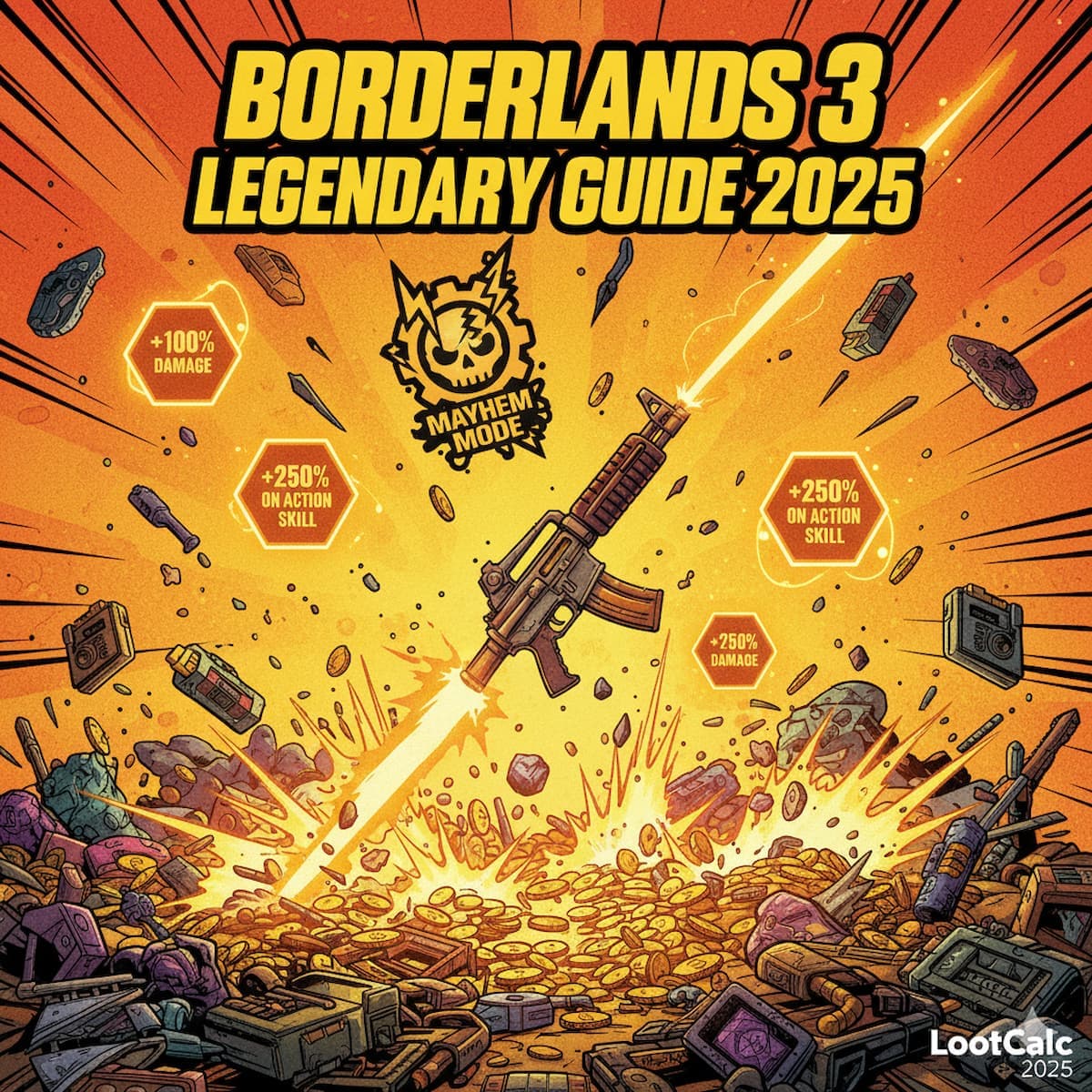 Borderlands 3 screenshot – calculate legendary drop rates, Mayhem scaling, and dedicated drop farming efficiency for optimal loot acquisition