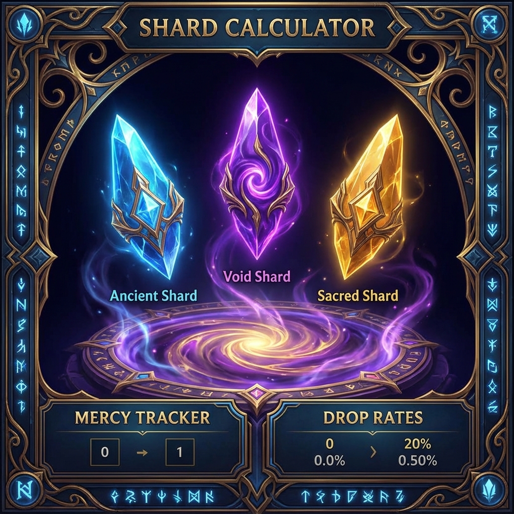 raid shadow legends shard calculator probability hero visual